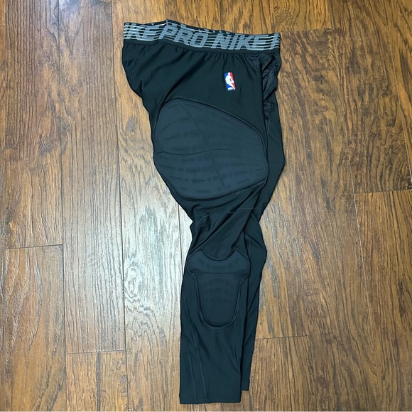 Nike Pro Hyperstrong NBA Player Issue Black 3/4 Compression men’s XXL - Picture 1 of 5
